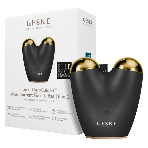 Geske MicroCurrent Face Lifter 6in1 Black and Gold